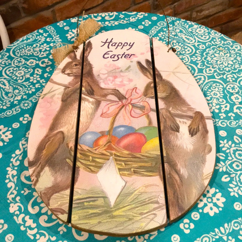 NWT Primatives By Kathy Wood Easter Sign